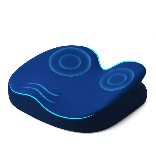 Memory Foam Ergonomic Seat Cushion for Back Pain Relief – Comfort for Work, Gaming, and Long Sitting Hours