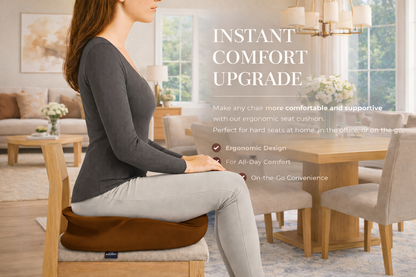 Ergonomic Seat Cushion for Better Posture and All-Day Comfort on Any Chair.