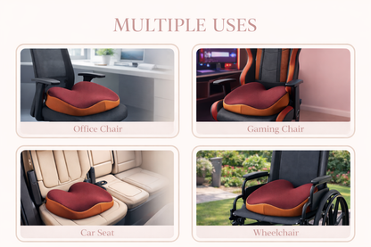 Ergonomic Seat Cushion for Better Posture and All-Day Comfort on Any Chair.